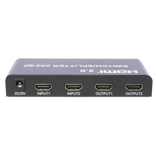2X2 HDMI Ver 2.0 4K True Matrix Switch Splitter 2 In 2 Out Display W/ Remote - Image 3