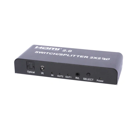 2X2 HDMI Ver 2.0 4K True Matrix Switch Splitter 2 In 2 Out Display W/ Remote - Image 5