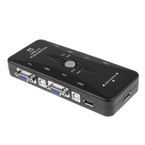 4 Port USB KVM Switch Share Monitor Keyboard Mouse - Image 6