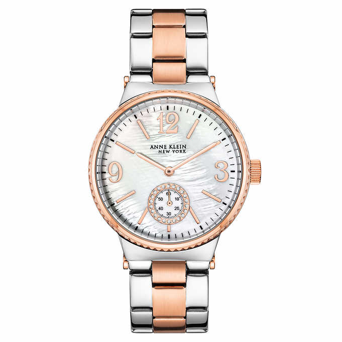 Anne Klein 12/2341MPRT New York Two-Tone Stainless Steel Ladies Quartz Watch BRAND NEW