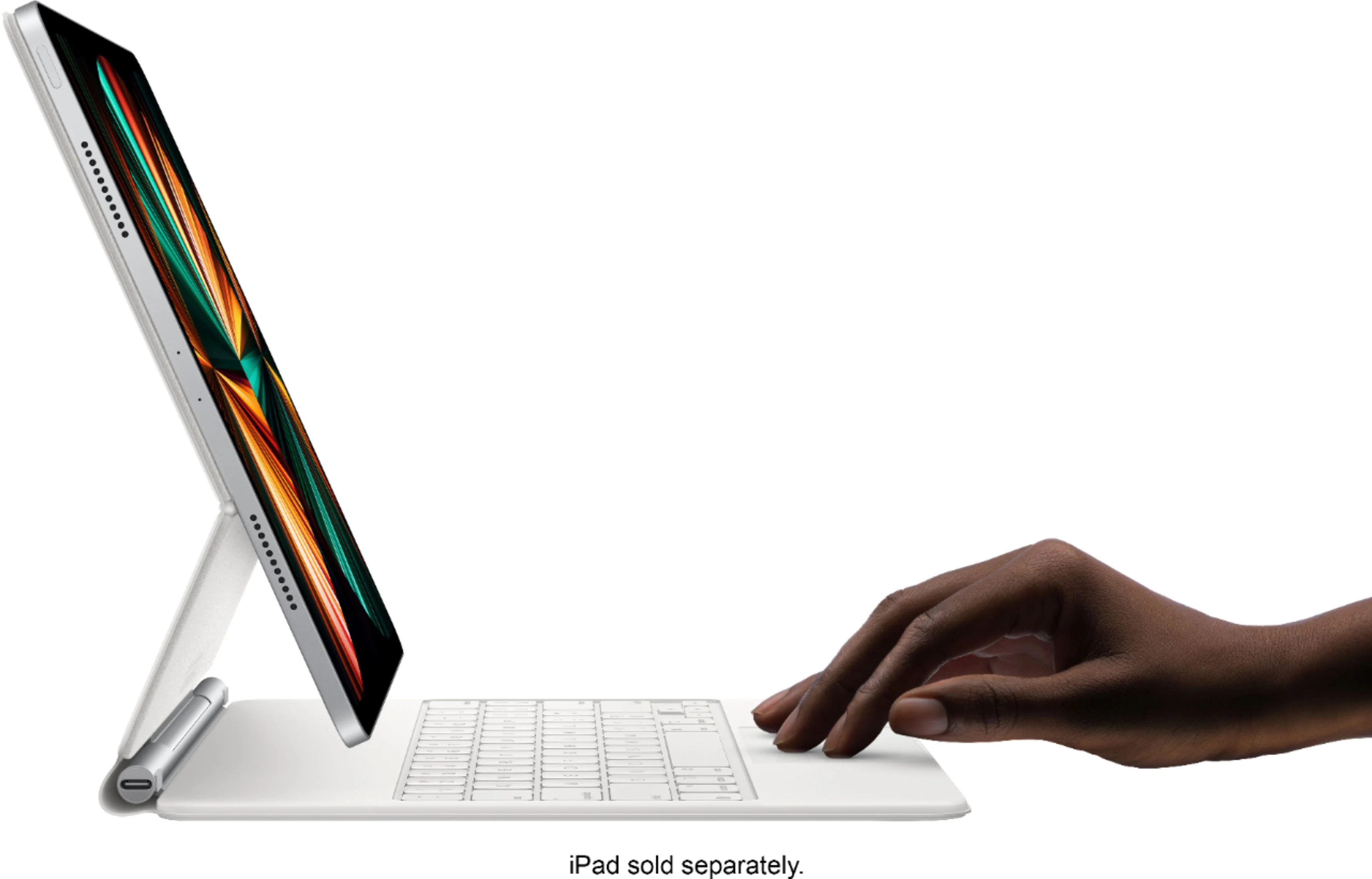 Apple Magic Keyboard For iPad Pro 12.9" White (5th Generation) / (MJQL3LL/A) - Image 5