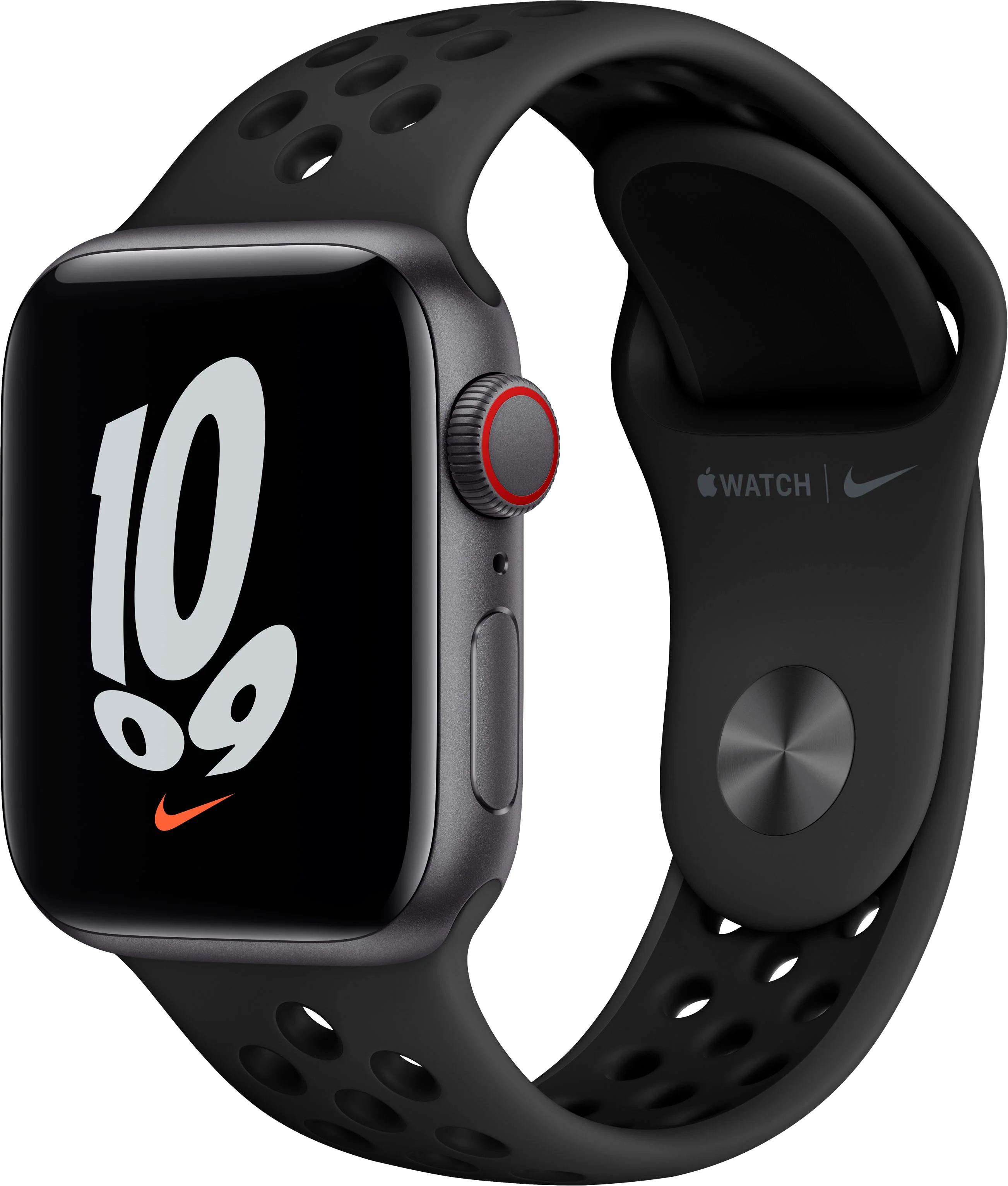 Apple Watch Nike SE 40 mm (GPS+CELLULAR) Space Gray Aluminum Case With Anthracite Sport Band (MKQU3LL/A)