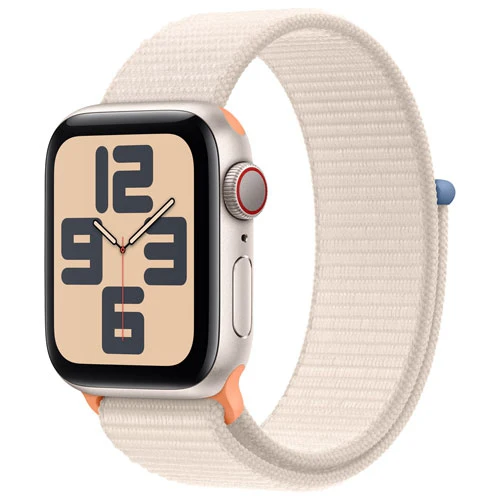 Apple Watch SE 2 (2023) 40mm (GPS+CELLULAR) - Starlight Aluminum - Starlight Sport Loop (MRG33LL/A | MRG33CL/A)