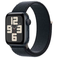 Apple Watch SE 2 (2023) 40mm (GPS) - Midnight Aluminum - Midnight Sport Loop Band - Size : Any Size - (MREC03LL/A | MRE03CL/A)