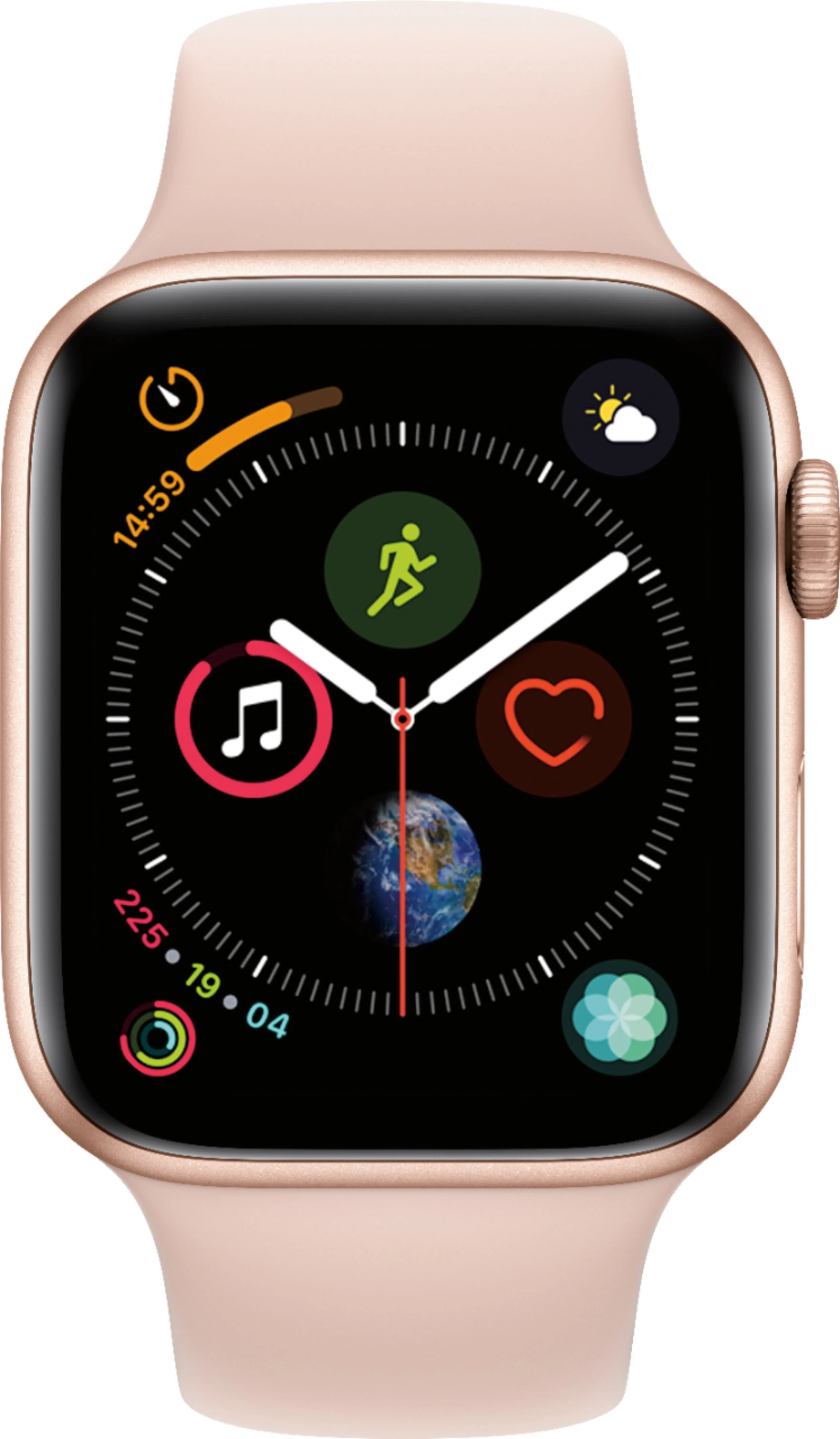 Apple Watch Series 4 ( GPS ) 44mm -Gold Aluminum Case with Pink Sand Sport Band (MU6F2LL/A) - Image 2