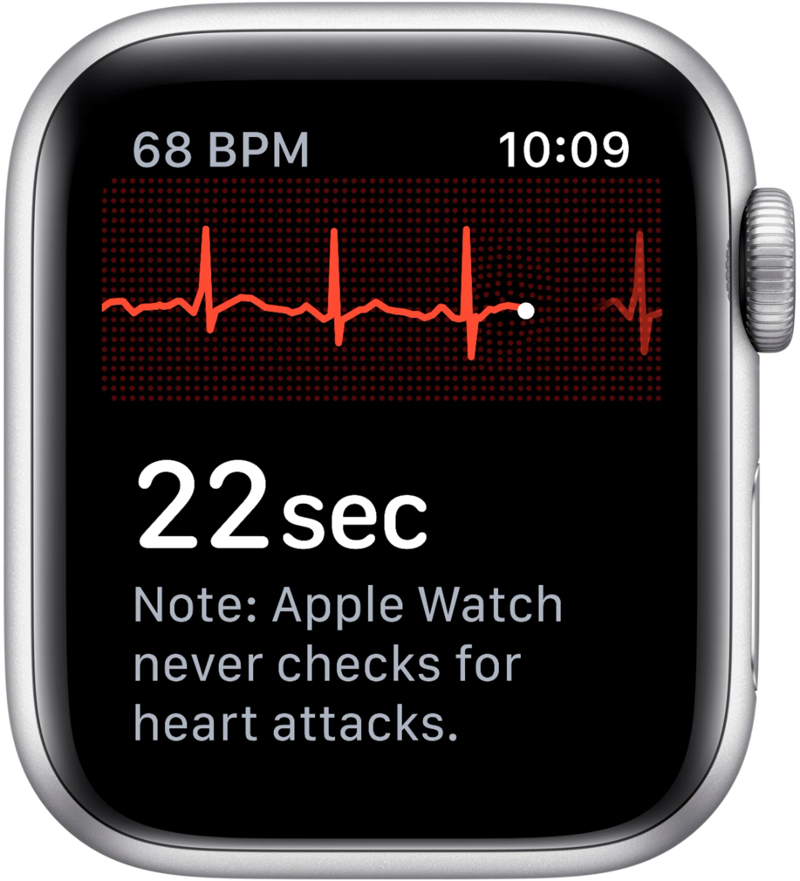 Apple Watch Series 5 (GPS) 40mm Silver Aluminum Case with White Sport Band - Silver Aluminum - Image 5