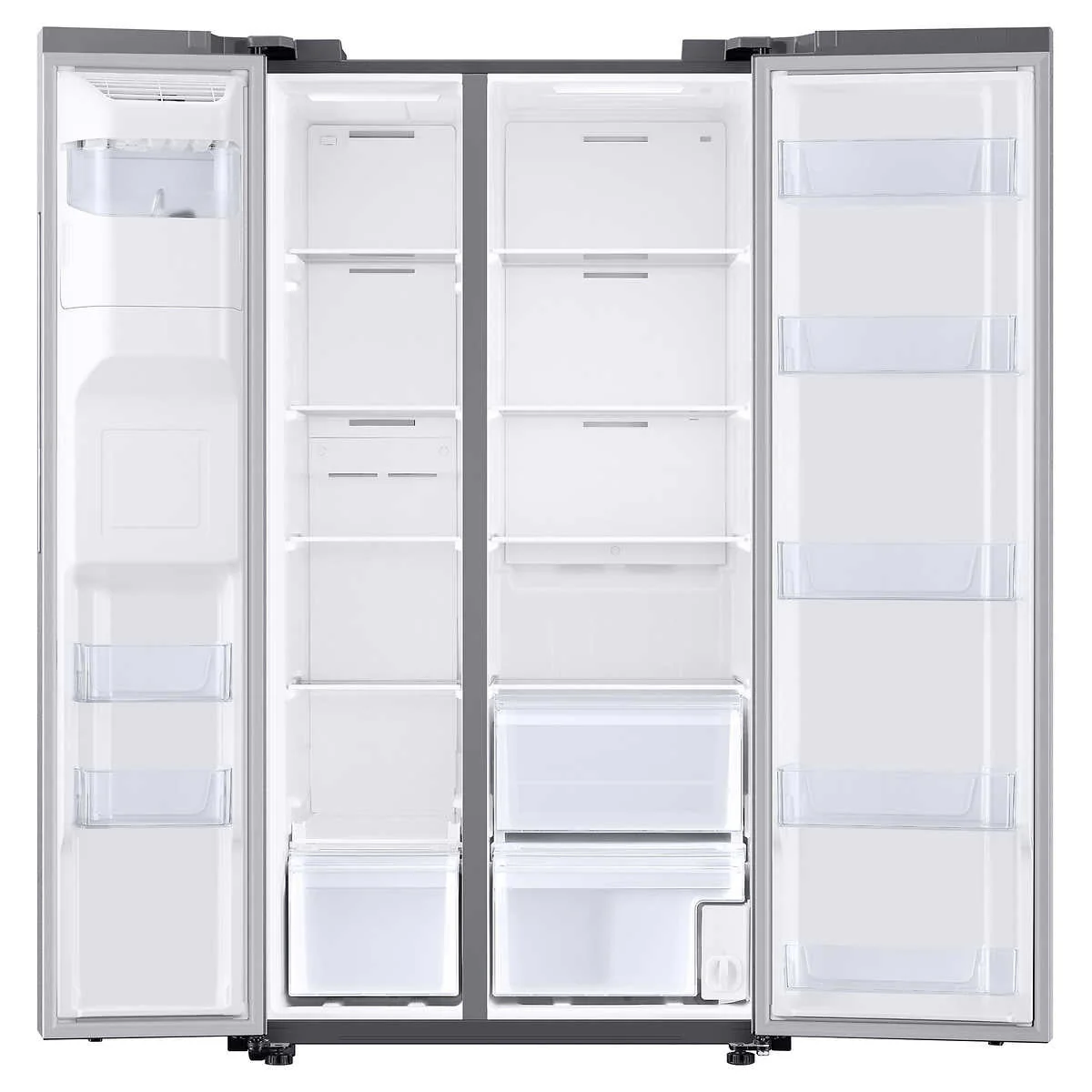 SAMSUNG 22 cu. ft. Counter Depth Side-by-Side Refrigerator in Stainless Steel (RS22T5201SR/AA) - Image 4