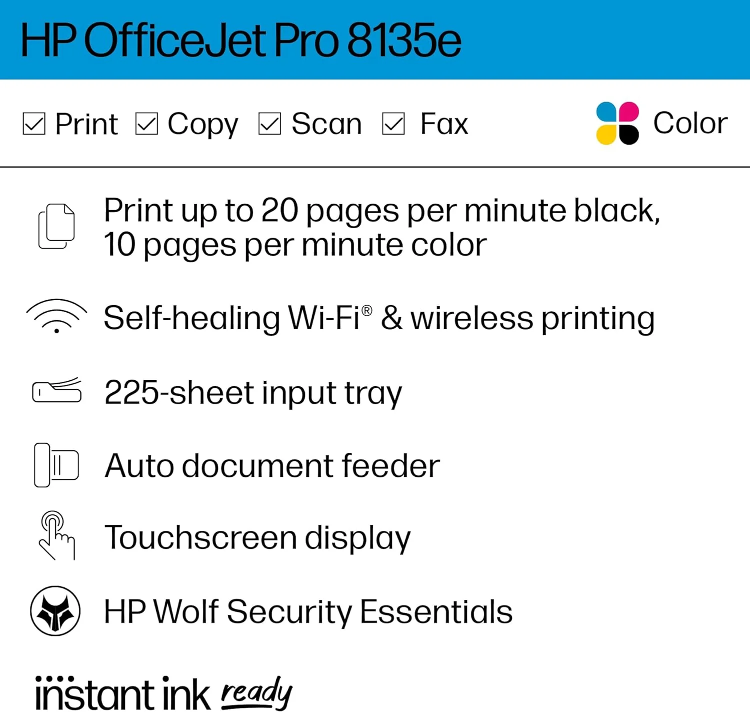 HP OfficeJet Pro 8135e All-in-One Printer - Image 9