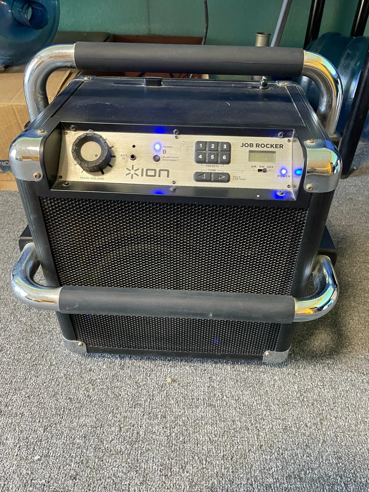 ION Audio iPA30 Audio Job Rocker | Portable Heavy-Duty Bluetooth Speaker with AM/FM Radio (Black) - Image 2