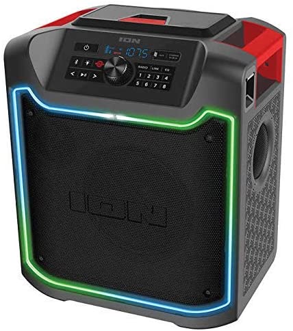 ION iPA125C Pathfinder 280 8-in. 120-Watt All-Weather Bluetooth Rechargeable Speaker with FM Radio and LED Lighting - Image 4