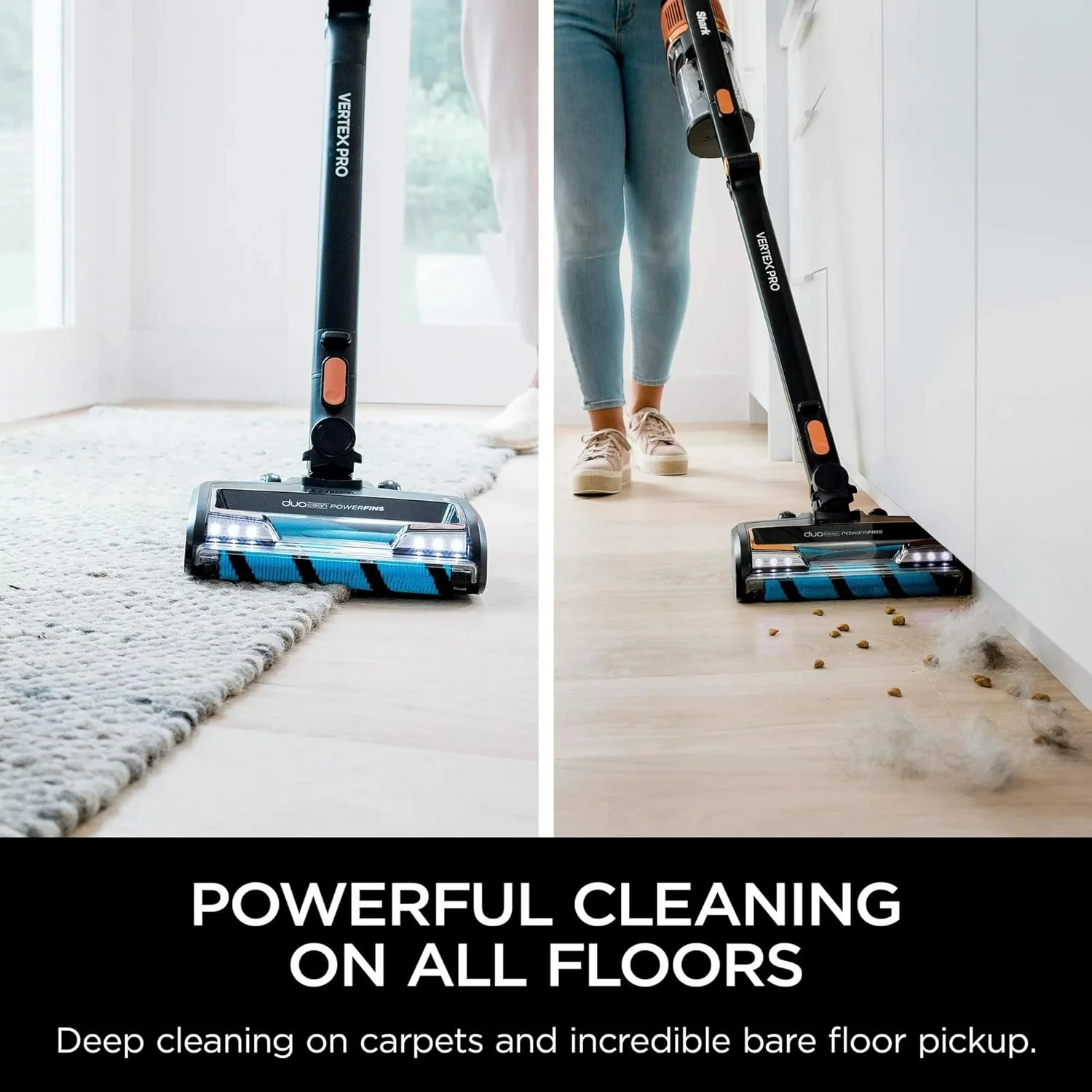 ****CLEARANCE**** SHARK Shark IZ640H Cordless Stick Vacuum Vertex Pro with Duo Clean Power Fins and Self-Cleaning Brushroll, BlacK - Image 3