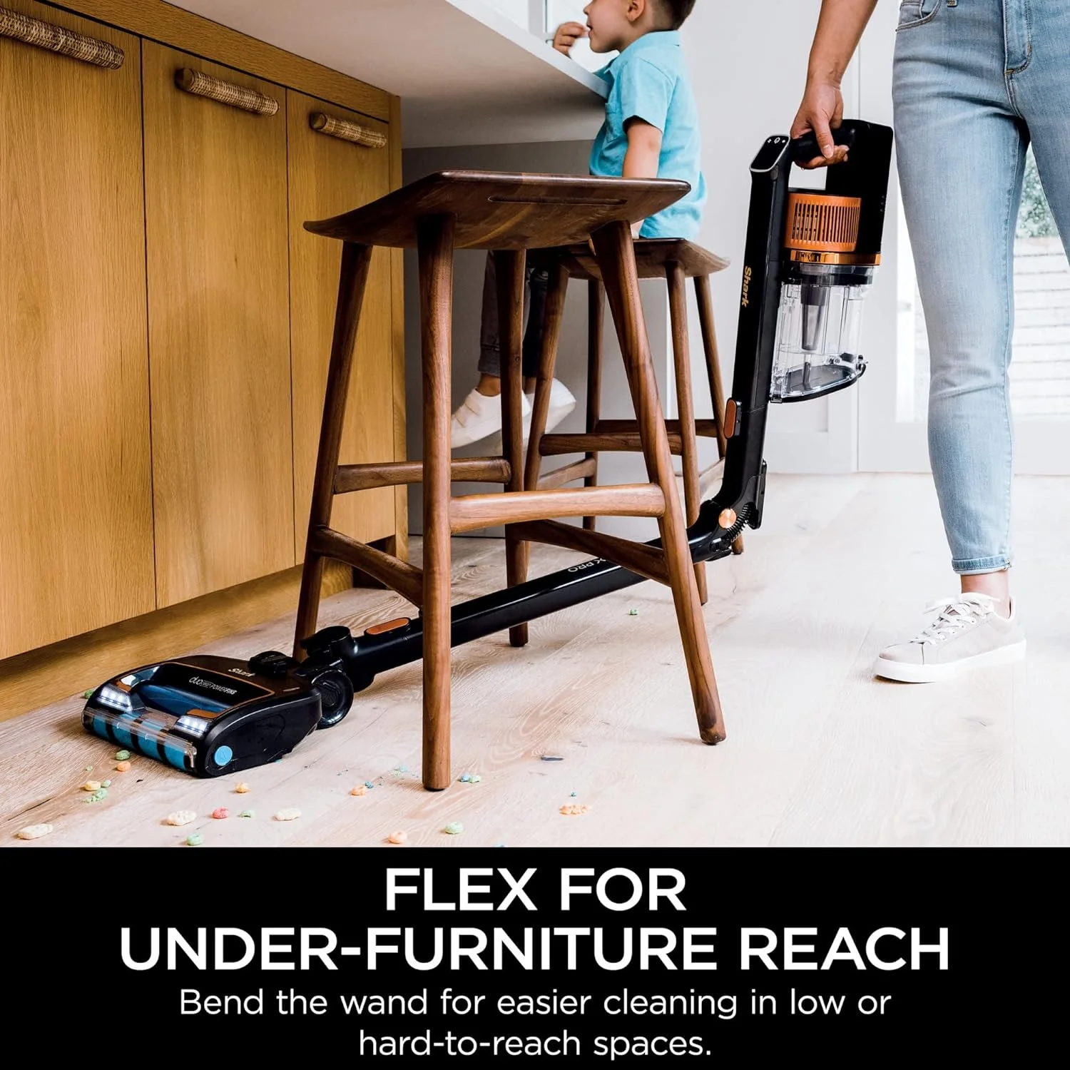 ****CLEARANCE**** SHARK Shark IZ640H Cordless Stick Vacuum Vertex Pro with Duo Clean Power Fins and Self-Cleaning Brushroll, BlacK - Image 6