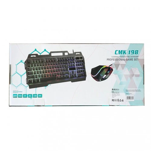 CMK 198 Rainbow LED Backlit Gaming Keyboard and Mouse Combo - Image 3
