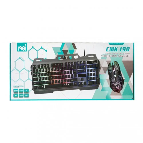 CMK 198 Rainbow LED Backlit Gaming Keyboard and Mouse Combo - Image 4