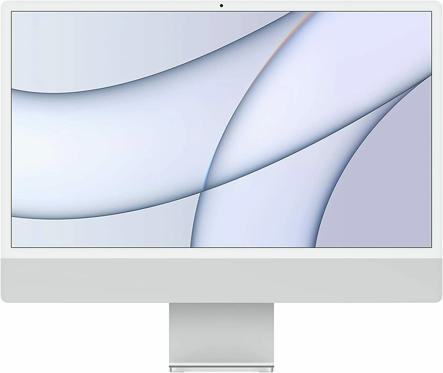 Apple iMac 24" 4.5K Retina display (Spring 2021) (MGPC3LL/A) (M1 3.20 GHz / 256GB SSD / 8GB RAM / 8-Core GPU) - Silver