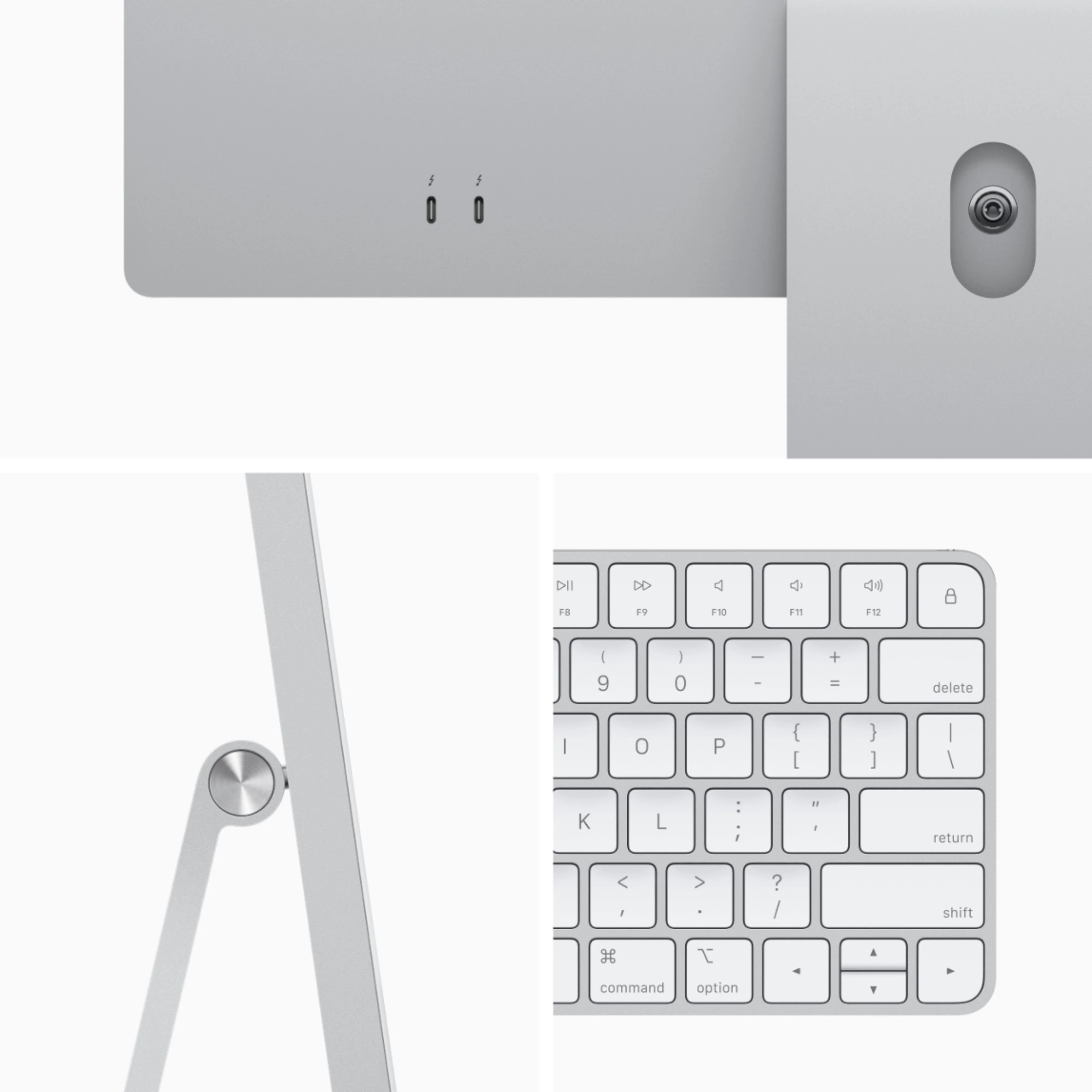 Apple iMac 24" 4.5K Retina display (Spring 2021) (MGPC3LL/A) (M1 3.20 GHz / 256GB SSD / 8GB RAM / 8-Core GPU) - Silver - Image 3