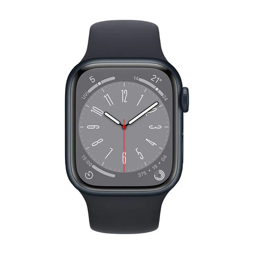Apple Watch Series 8 (GPS) 45mm Midnight Aluminum Case with Midnight Sport Band - Size:M/L - (MNUL3LL/A) - Image 2