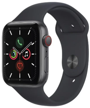 Apple Watch SE (GPS+Cellular) 44mm -Space Gray Aluminum Case with Midnight Sport Band - (MKRR3LL/A | MKRR3CL/A)