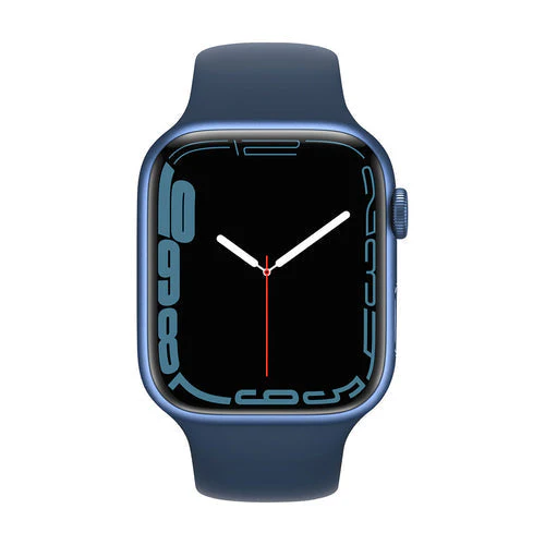 Apple Watch Series 7 41mm (GPS+CELLULAR) Blue Aluminum Case with Abyss Blue Sport Band (MKHC3//A) - Image 2