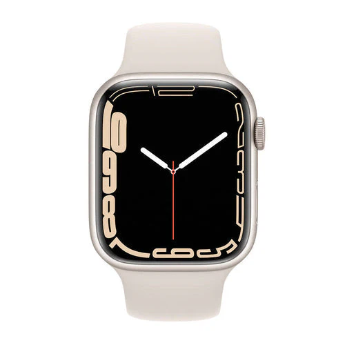 Apple Watch Series 7 41mm (GPS ) Starlight Aluminum Case with Starlight Sport Band (3J483LL/A) - Image 2