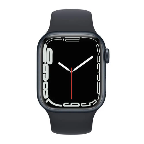 Apple Watch Series 7 (GPS) 41mm Midnight Aluminum Case with Midnight Sport Band (MKMX3) - Image 2