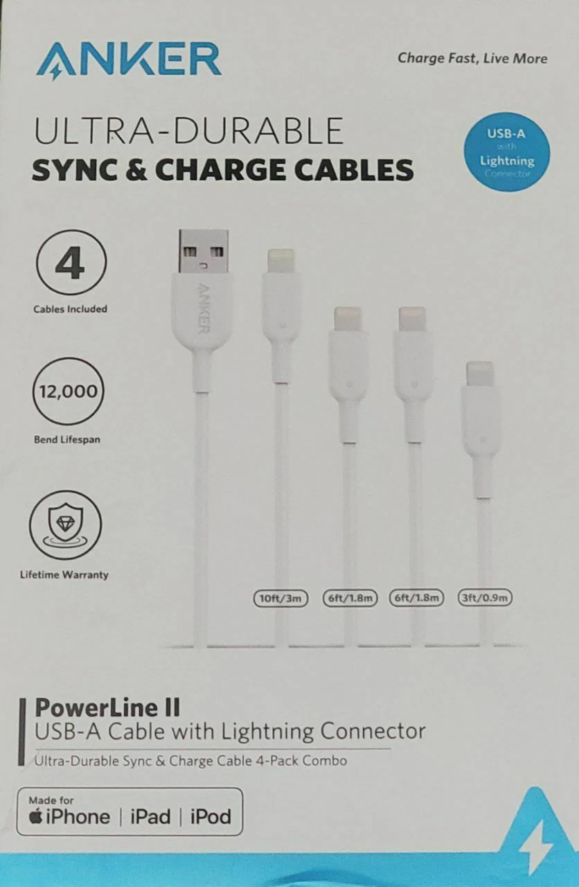 Anker- Ultra durable- sync & charge cables  AK-B8111024 - Image 2