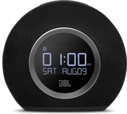 JBL Horizon Bluetooth clock radio with USB charging and ambient light