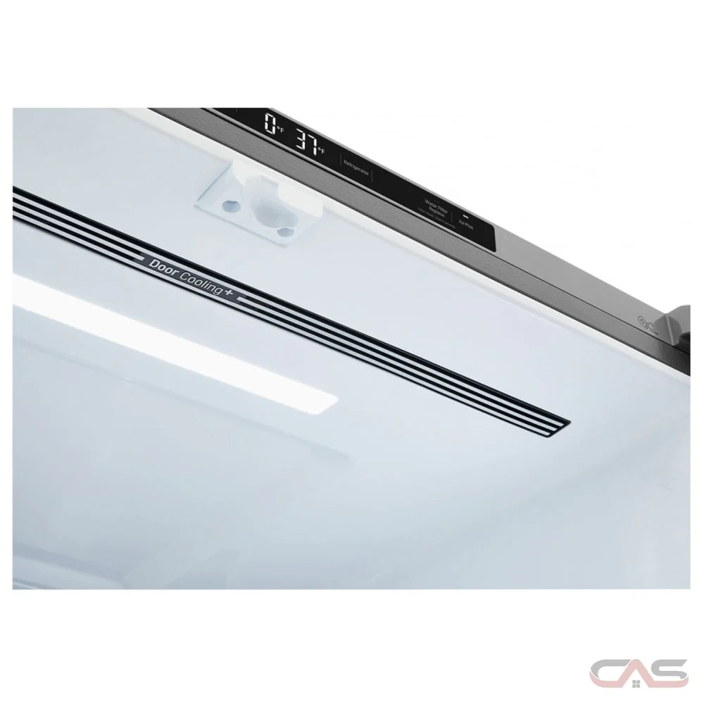 LG 33 in. W 25 cu. ft. French Door Refrigerator with Filtered Ice Maker in PrintProof Stainless Steel (LRFCS2503S) - Image 3