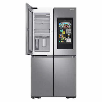 Samsung 23 cu. ft. Smart Counter Depth 4-Door Flex Refrigerator with Family Hub and Beverage Center (RF23A9771SR) - Image 4