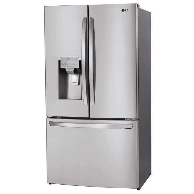 LG 36 in. 26 cu. ft. Stainless-steel French Door Refrigerator with Smudge-resistant Finish (LFXS26973S) - Image 2