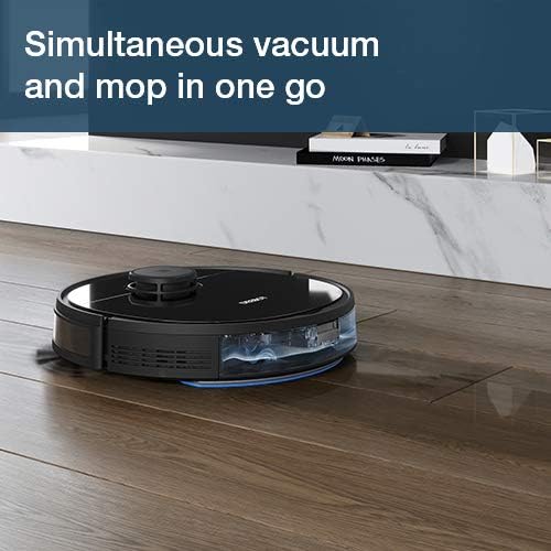 ECOVACS DEEBOT OZMO 920 2in1 Mopping Robotic Vacuum with Laser Navigation, No-Go Zones, Systematic Cleaning, Multi-Floor Mapping, Works with Alexa & App, Large, Black - Image 2