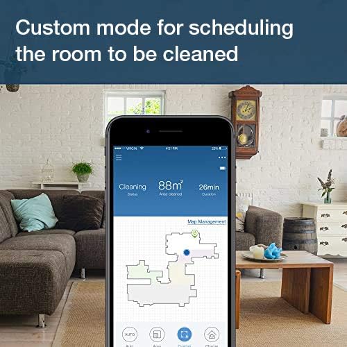 ECOVACS DEEBOT OZMO 920 2in1 Mopping Robotic Vacuum with Laser Navigation, No-Go Zones, Systematic Cleaning, Multi-Floor Mapping, Works with Alexa & App, Large, Black - Image 5