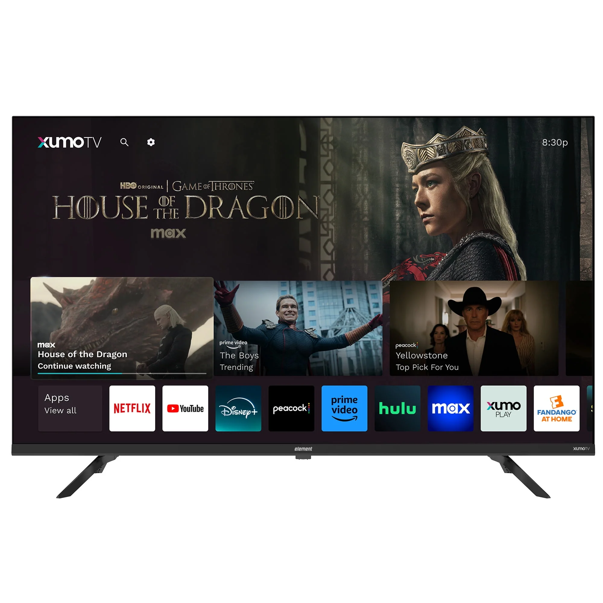 Element 43" Class 4K UHD (2160p) LED XUMO Smart Television HDR (E550AE43C) - Fair
