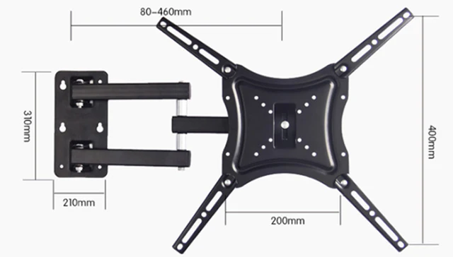 ON SALE CLEARANCE Full Motion Mount for 14-in. to 55-in. Flat-Panel TVs (CHUNS-117B) - Image 2
