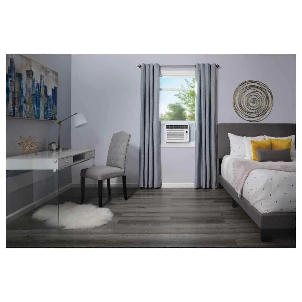 GE - 250 Sq. Ft. 6,000 BTU Window Air Conditioner with Remote - White (AHTE06AA) - Image 8