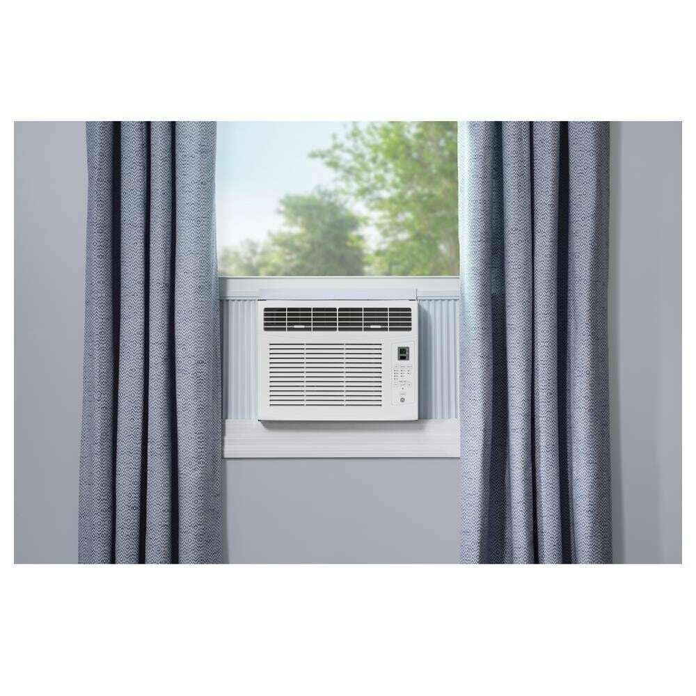 GE - 250 Sq. Ft. 6,000 BTU Window Air Conditioner with Remote - White (AHTE06AA) - Image 9