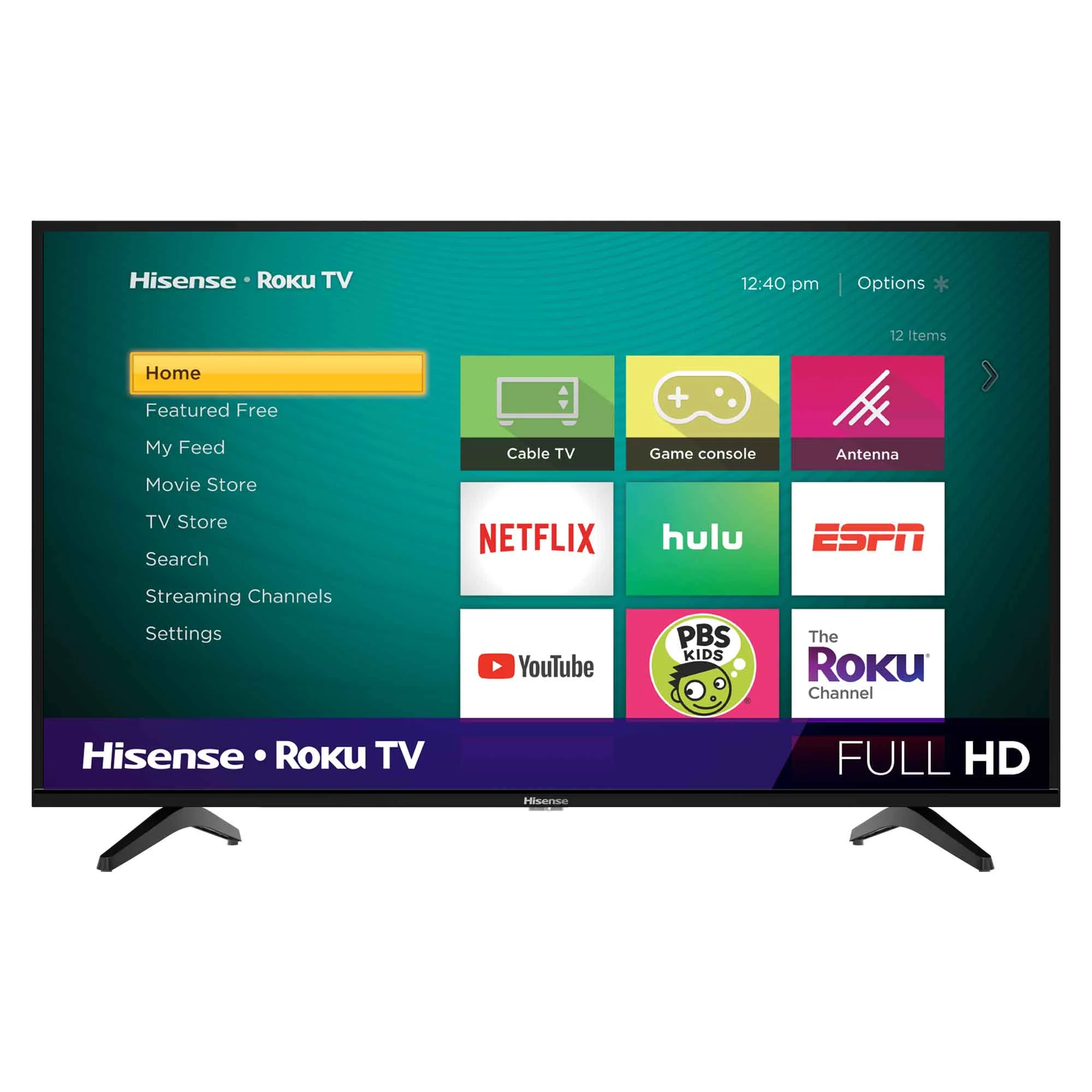 Hisense 40 inch Class 1080P FHD LED Roku Smart TV (40H4030F4)