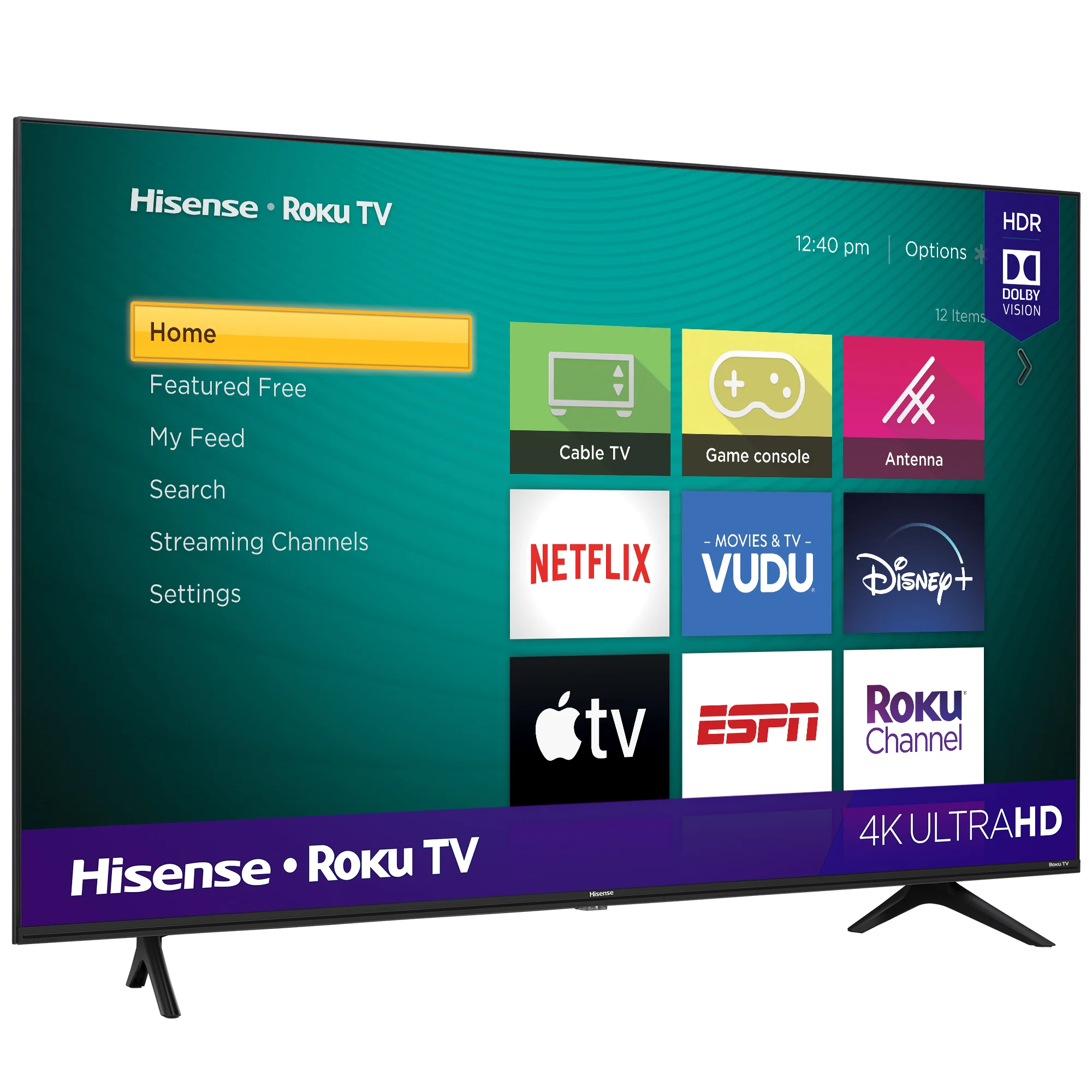 Hisense 58 inch Class 4K UHD LED Roku Smart TV HDR ( 58R6E5) - Image 3