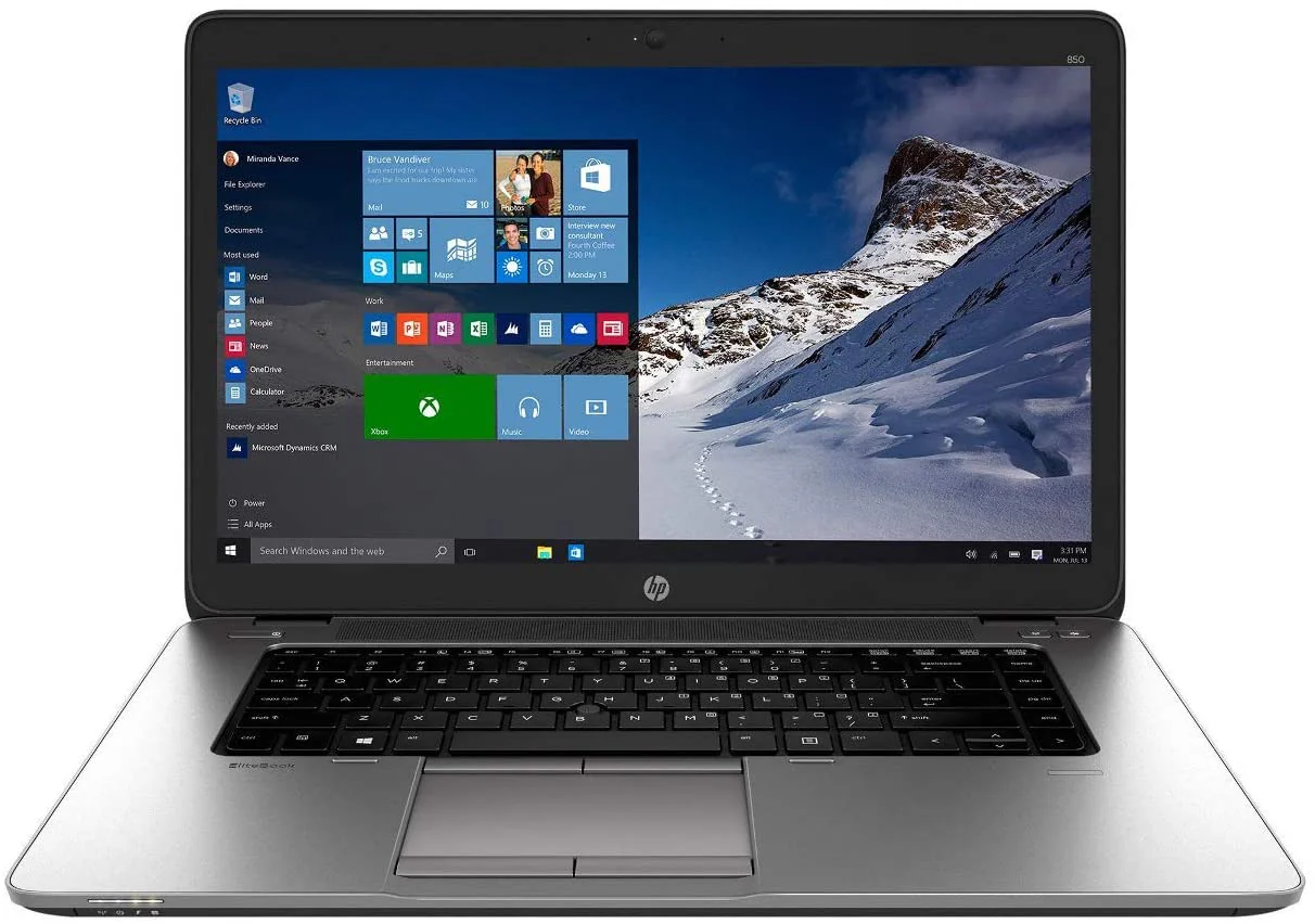 HP COMPAQ ELITEBOOK 850 G2 15" INTEL CORE I5-5300U 4GB RAM 256GB SSD w/ Windows 10