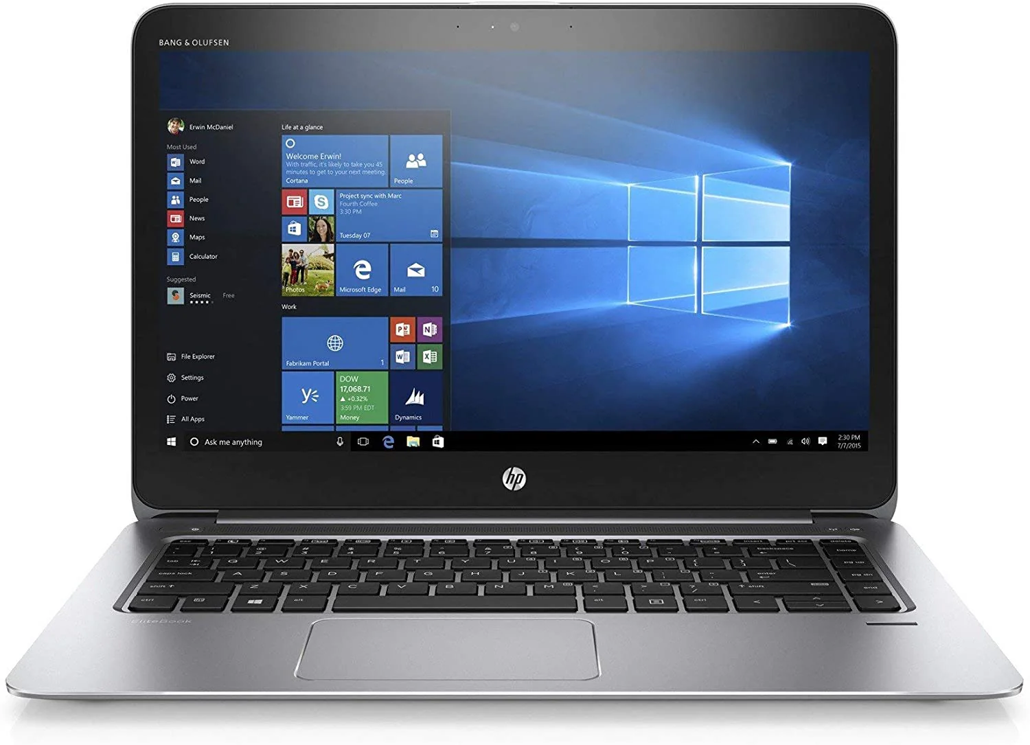 HP EliteBook Folio 1040 G2 14" Intel Core I5-6200u 2.3GHz 8G 256 GB SSD w/ Windows 10