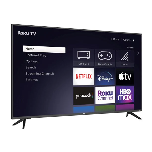 JVC 43" 4K Ultra HD 2160p Roku Smart QLED TV (LT-43MAW804) - Image 2