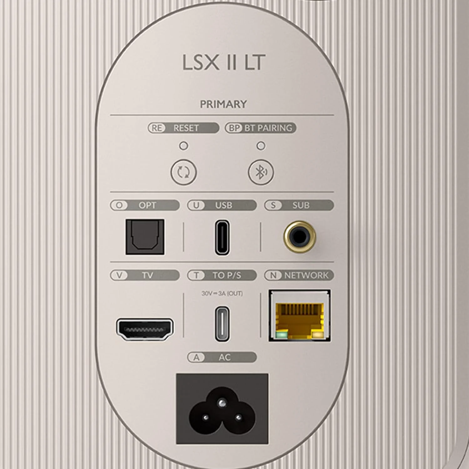 KEF LSX II LT Wireless Speaker 2-pack Stone White - Image 5