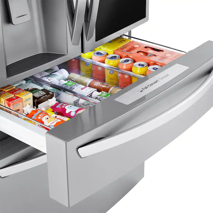 LG - 29.5 Cu. Ft. 4-Door French Door-in-Door Smart Refrigerator with Craft Ice (LRMVS3006S) - Stainless Steel - Image 19