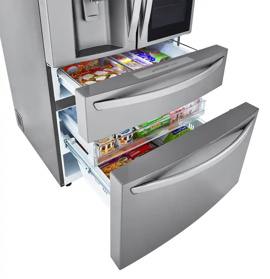 LG - 29.5 Cu. Ft. 4-Door French Door-in-Door Smart Refrigerator with Craft Ice (LRMVS3006S) - Stainless Steel - Image 25