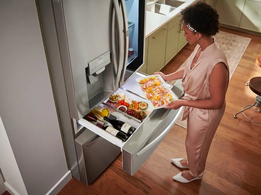 LG - 29.5 Cu. Ft. 4-Door French Door-in-Door Smart Refrigerator with Craft Ice (LRMVS3006S) - Stainless Steel - Image 28