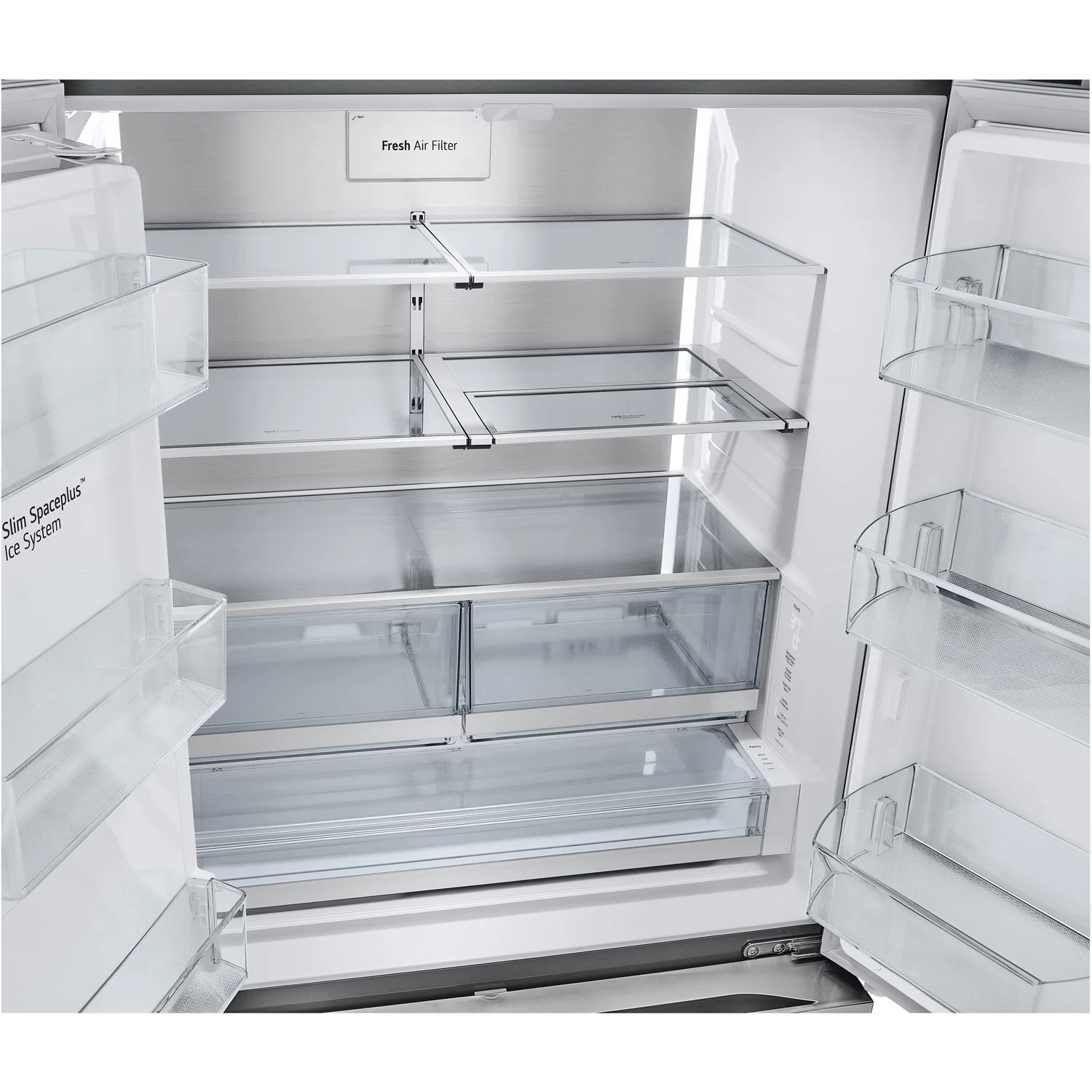 LG 36" 31 Cu. Ft. French Door Refrigerator w/ Water & Ice Dispenser (LRYXS3106S) - Smudge Proof Stainless Steel - Image 14