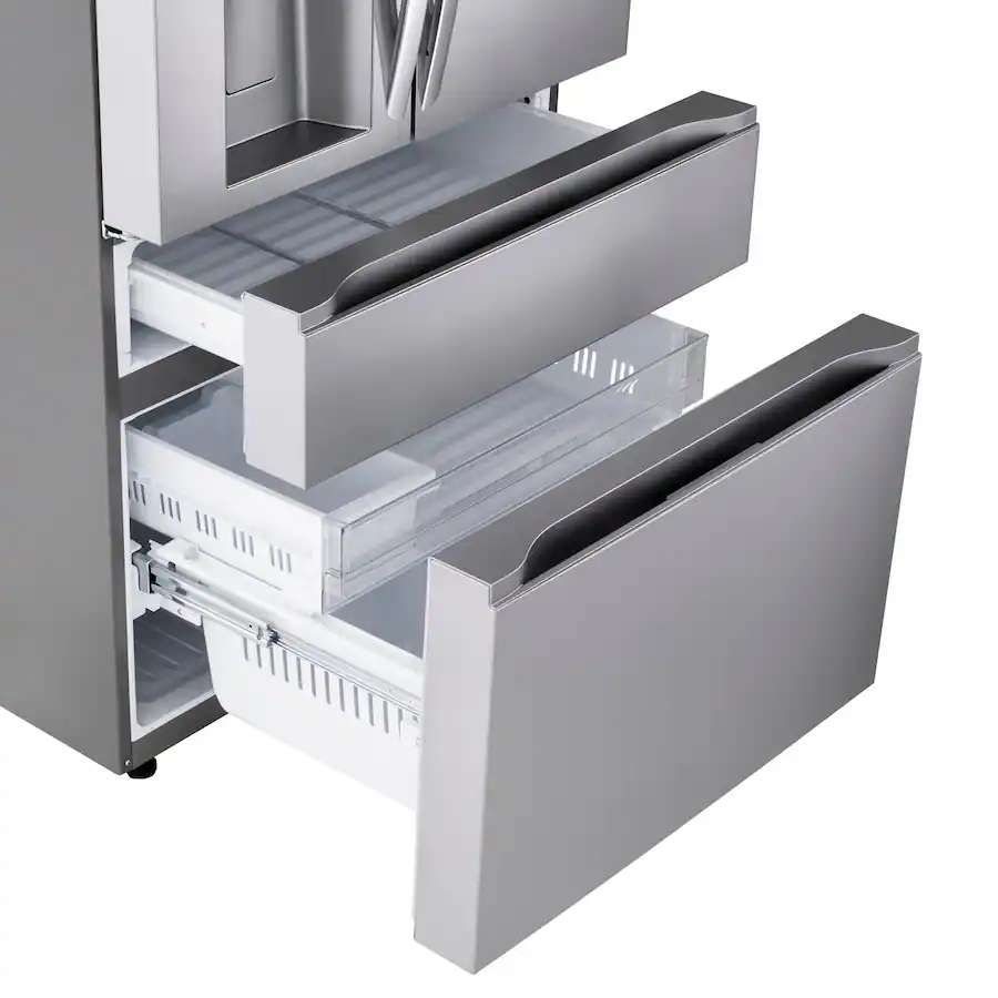 LG - Counter-Depth MAX 24.5 Cu. Ft. 4-Door French Door Smart Refrigerator with Full-Convert Drawer (LF25G8330S) - Stainless Steel - Image 18