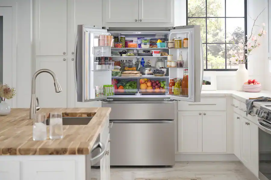 LG - Counter-Depth MAX 24.5 Cu. Ft. 4-Door French Door Smart Refrigerator with Full-Convert Drawer (LF25G8330S) - Stainless Steel - Image 23