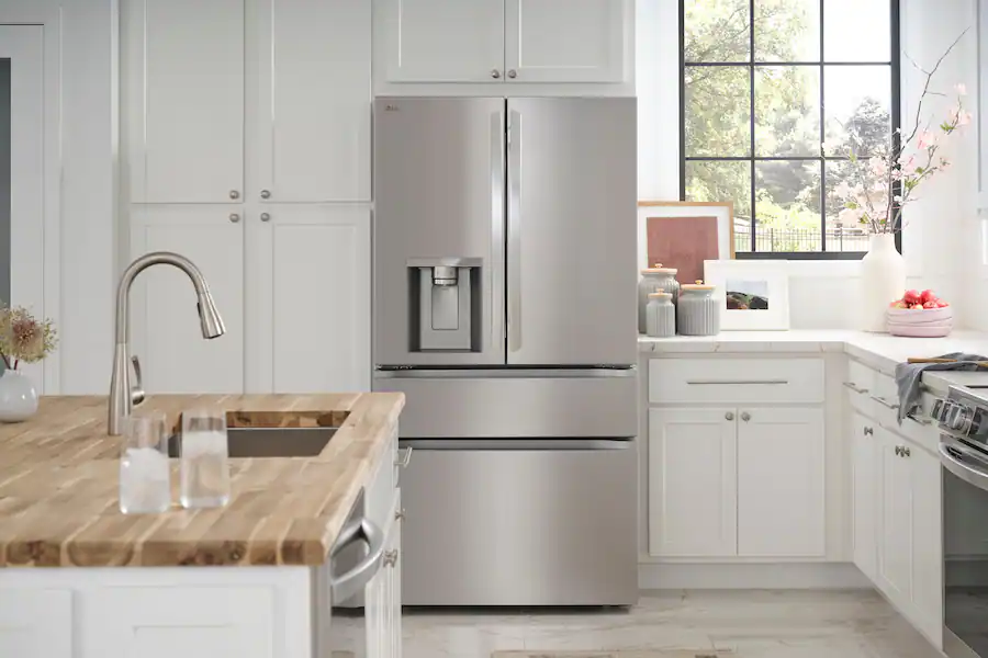 LG - Counter-Depth MAX 24.5 Cu. Ft. 4-Door French Door Smart Refrigerator with Full-Convert Drawer (LF25G8330S) - Stainless Steel - Image 24
