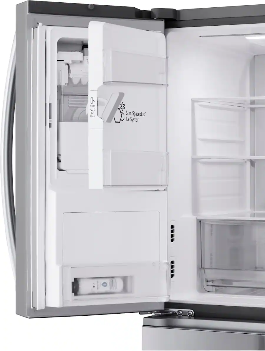 LG - Counter-Depth MAX 24.5 Cu. Ft. 4-Door French Door Smart Refrigerator with Full-Convert Drawer (LF25G8330S) - Stainless Steel - Image 8